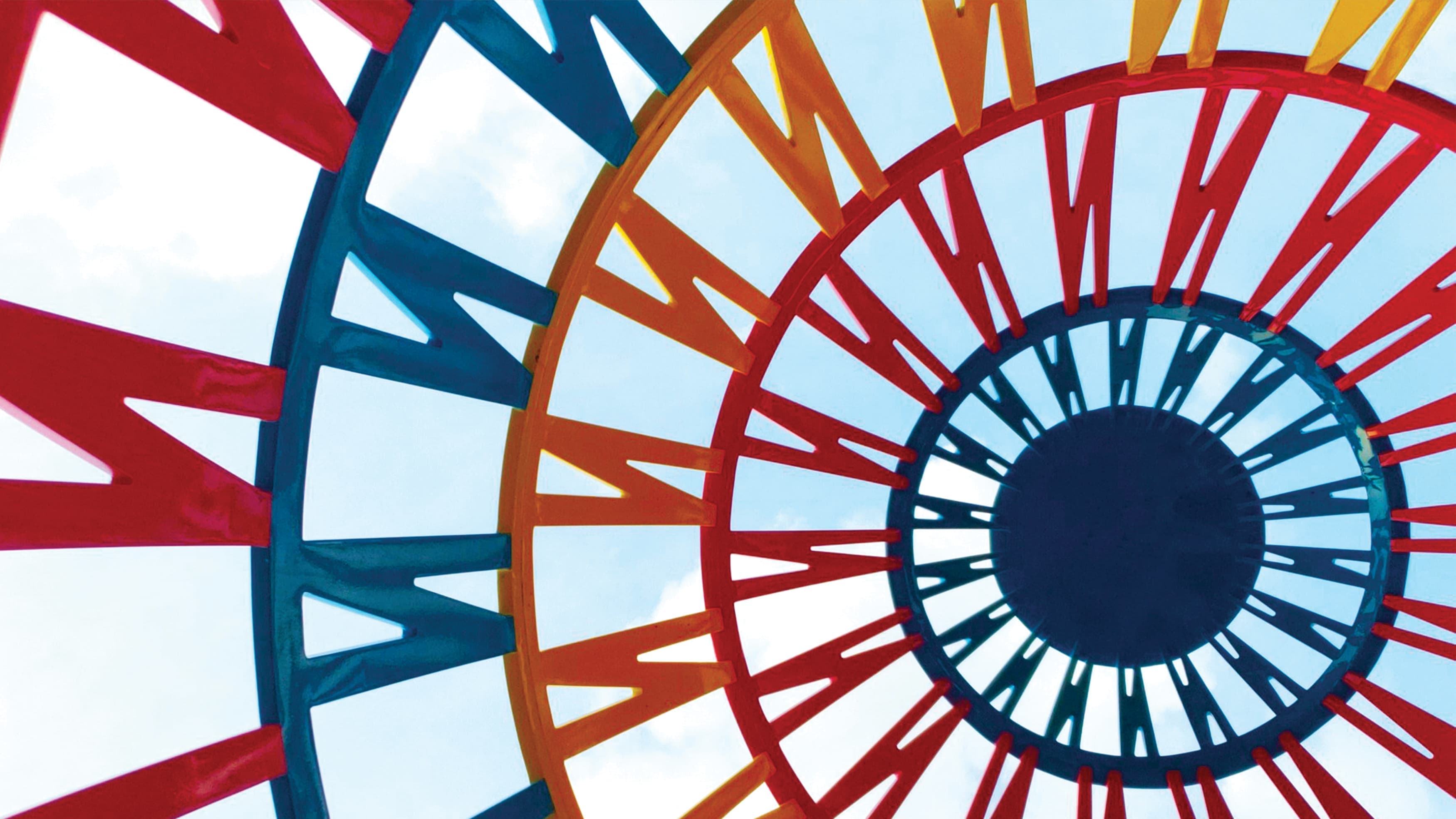 Noma Gateway colorful art installation.